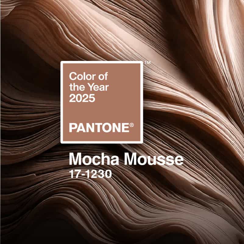 MOCHA MOUSSE, a cor Pantone para o ano de 2025